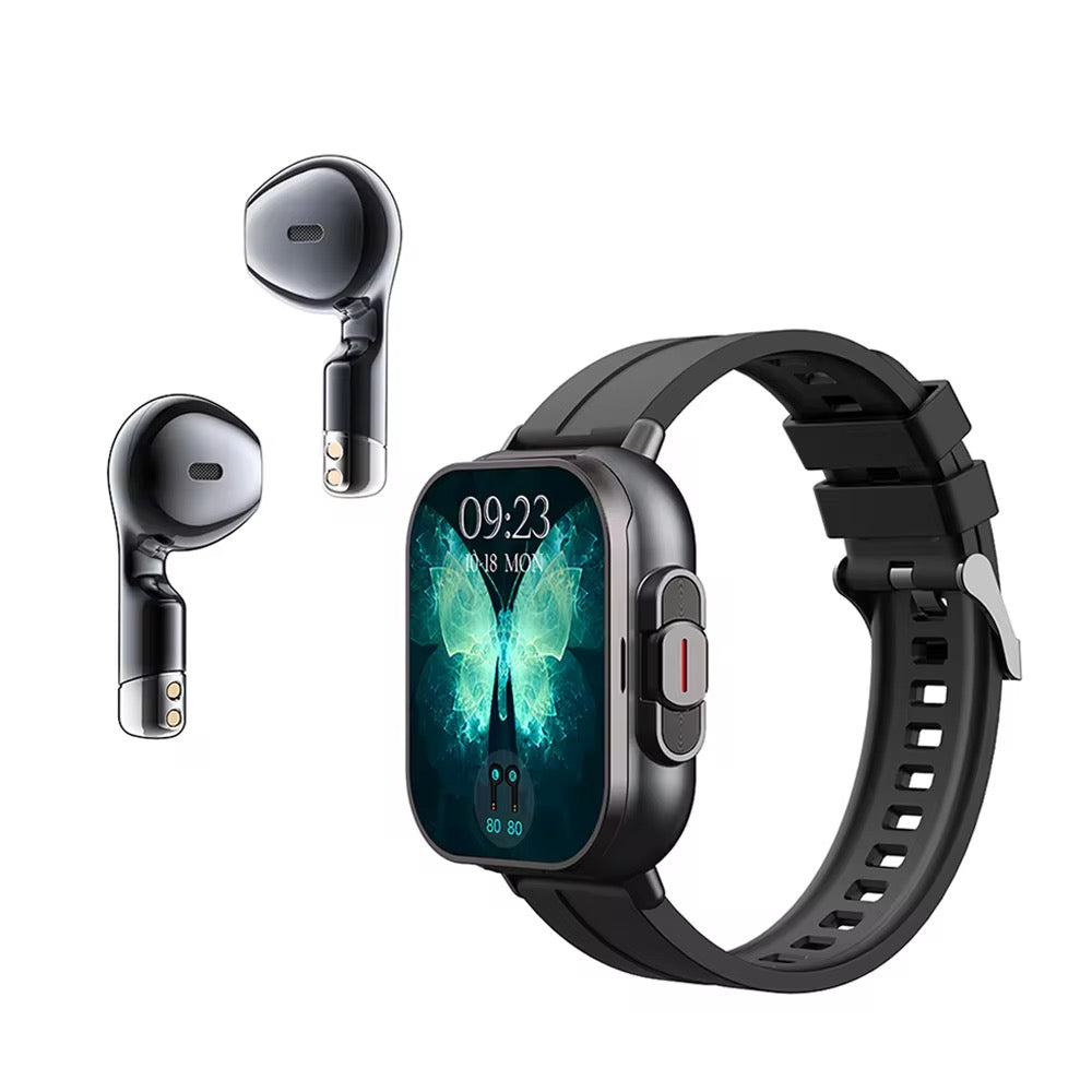 Montre connectée sans fil 2.01 pouces pour IOS et android avec écouteurs intégrés