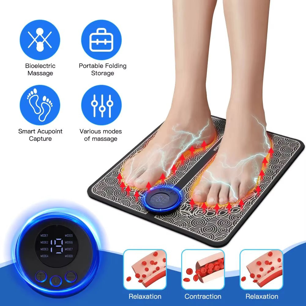 🦶 Coussin de Massage EMS – Détendez vos Pieds et Retrouvez le Confort au Quotidien